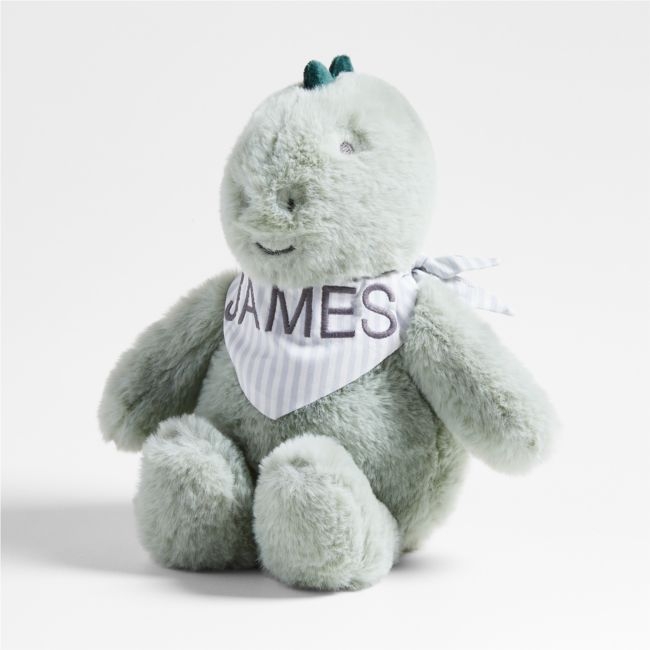 Crate Cuddlies Small Green Dinosaur Kids Stuffed Animal - Image 0