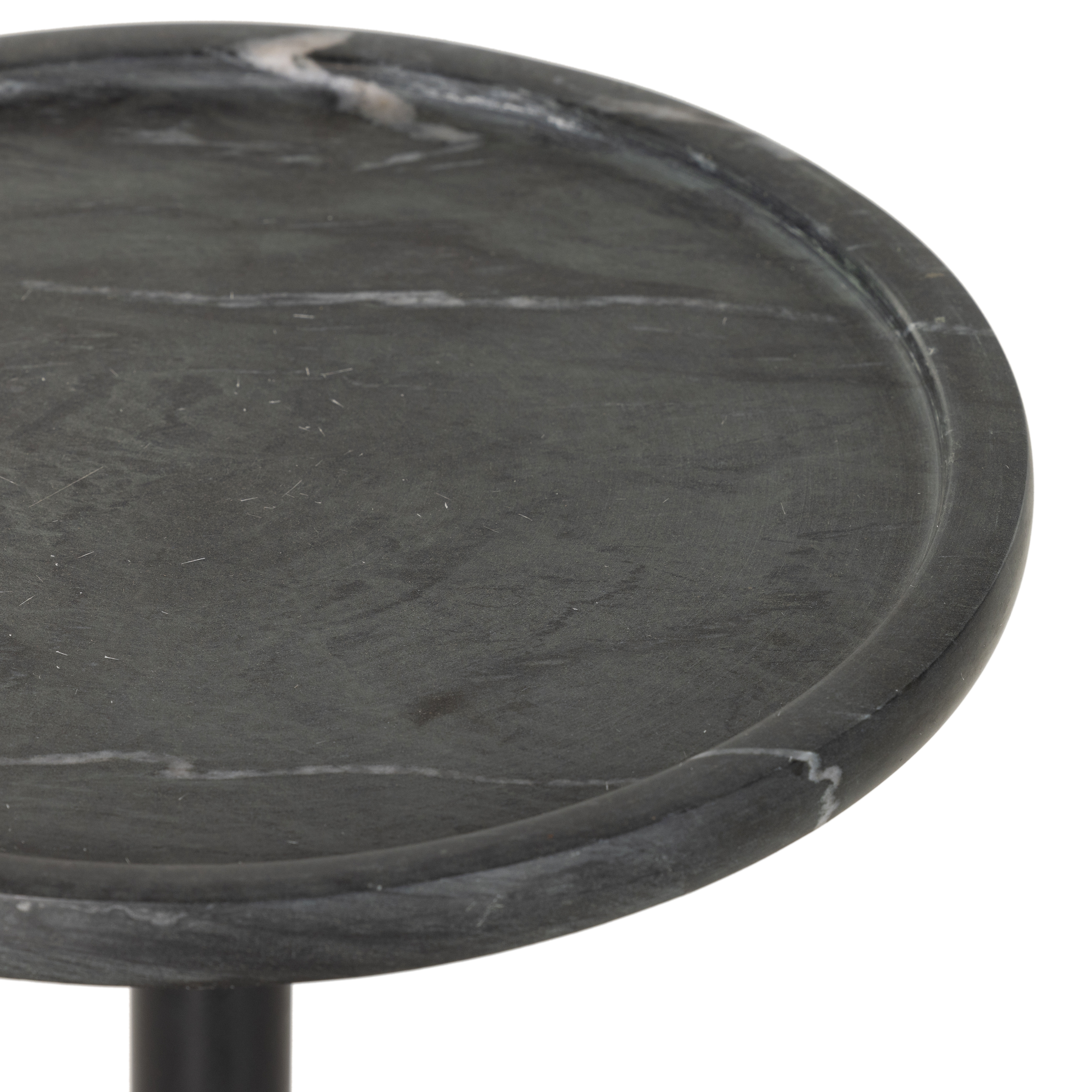 Viola Accent Table - Black Marble - Image 4