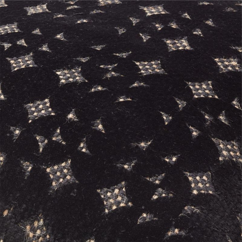 Stella Black Jute Throw Pillow with Down-Alternative Insert 20" - Image 4