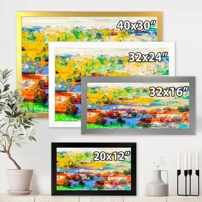 Abstract Art Multicolored Bright Texture I - Modern Canvas Wall Art Print - Image 0