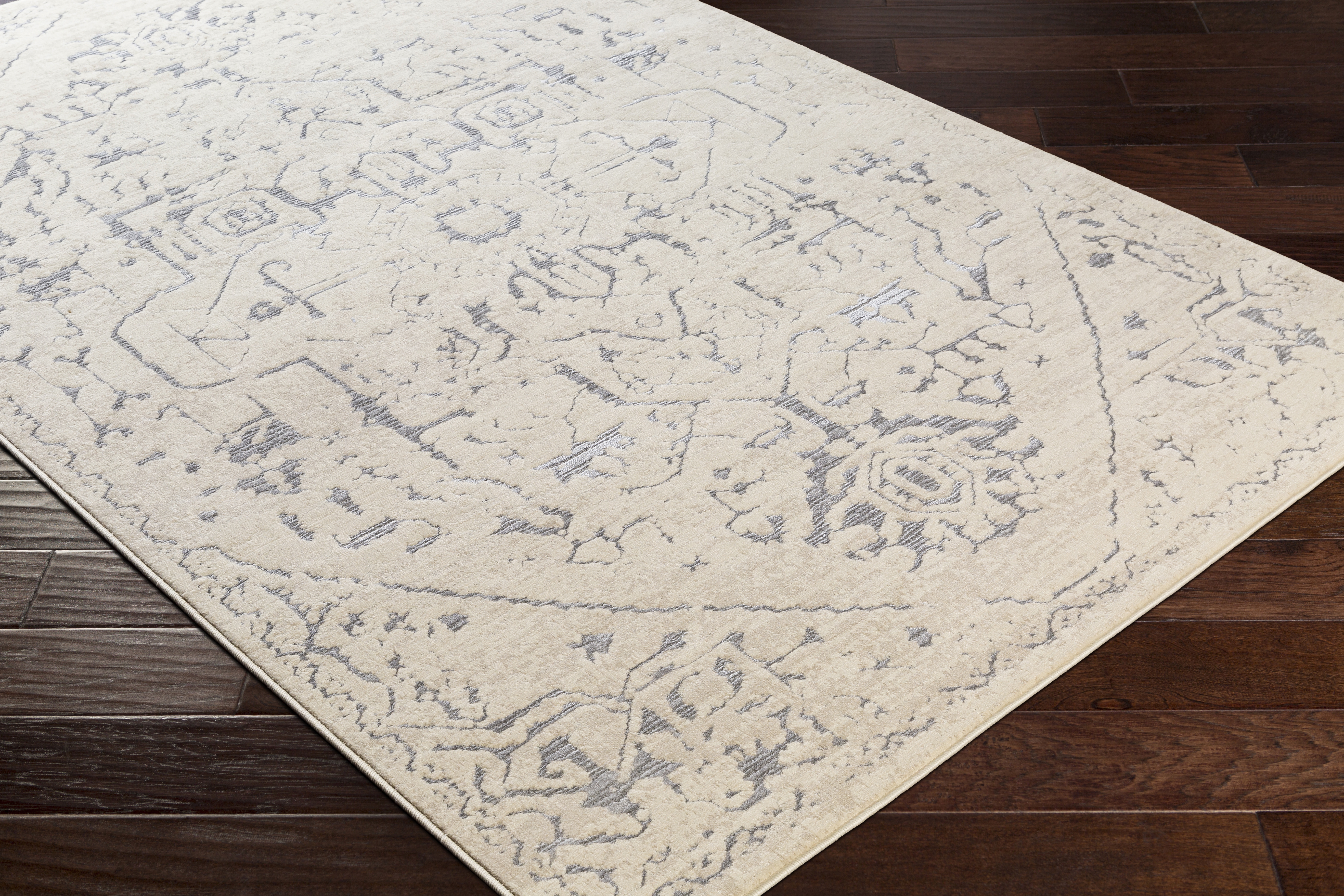 Florence Beige Indoor 2' x 2'11" Machine Woven Rug - Image 6