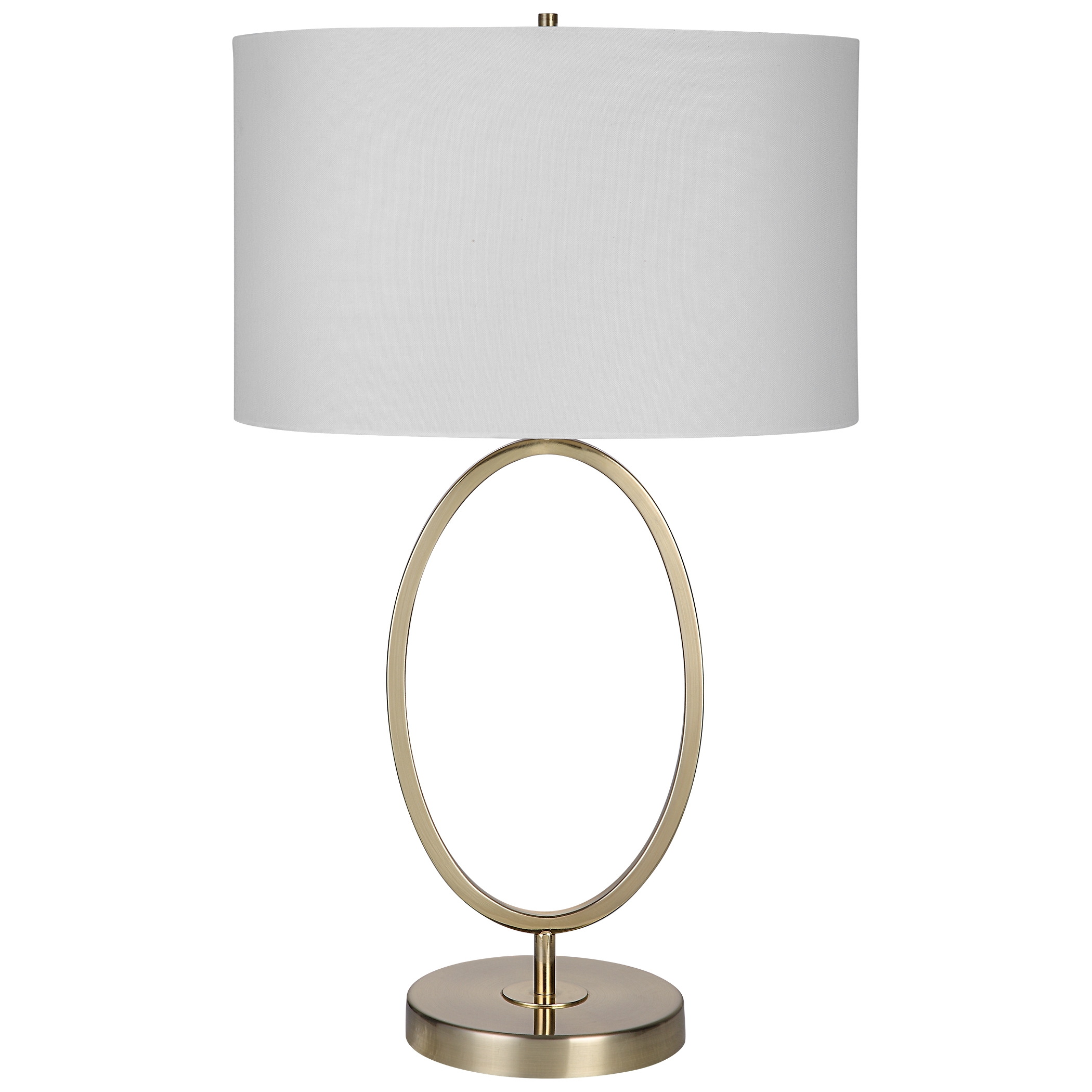 Oval Table Lamp, Gold - Image 0
