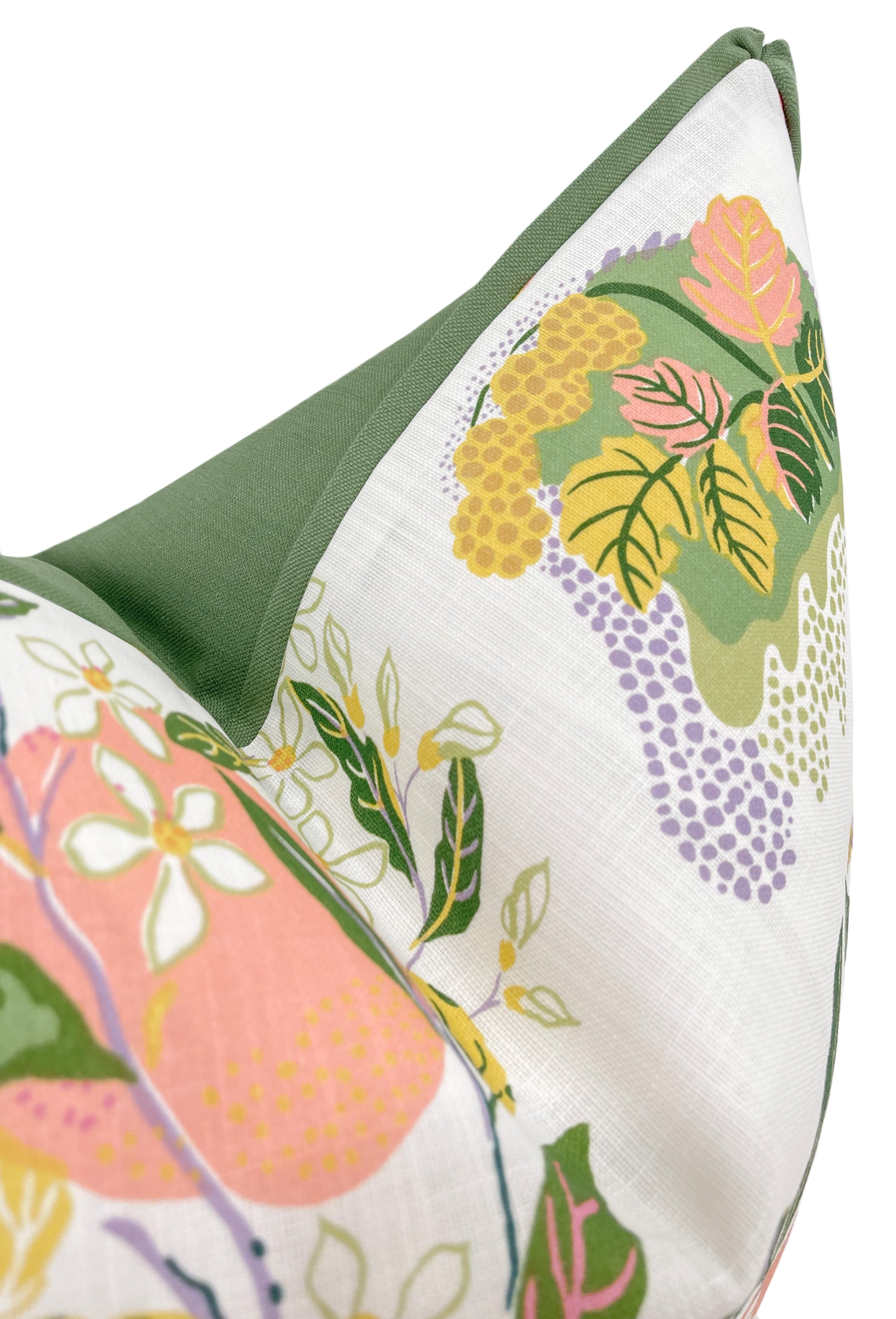 CITRUS GARDEN // PEACH | SCHUMACHER - 14" X 36" / BUTTERFLY FLANGE / Clover - Image 0