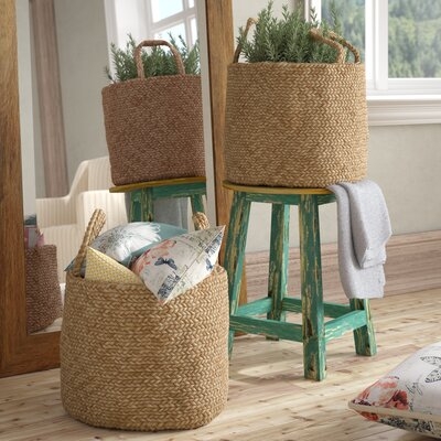Wicker Fabric Basket Set - Image 0