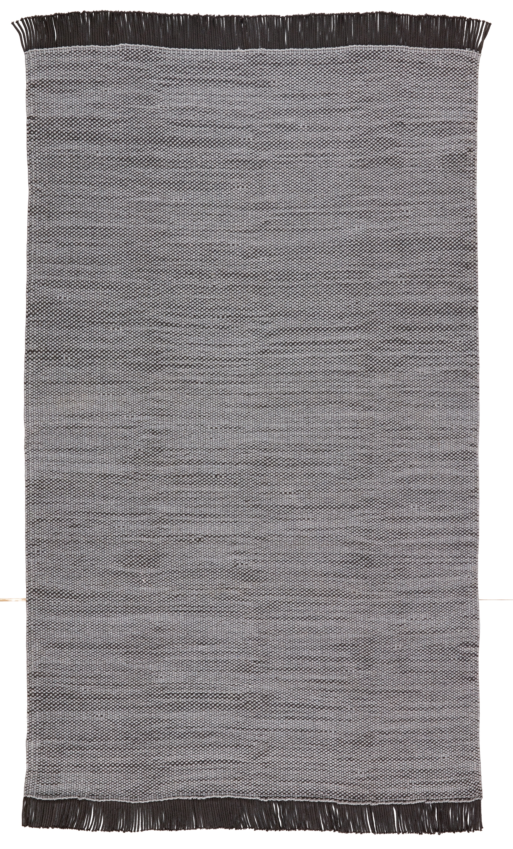 Savvy Indoor/ Outdoor Solid Gray/ Black Area Rug (5'X8') - Image 0