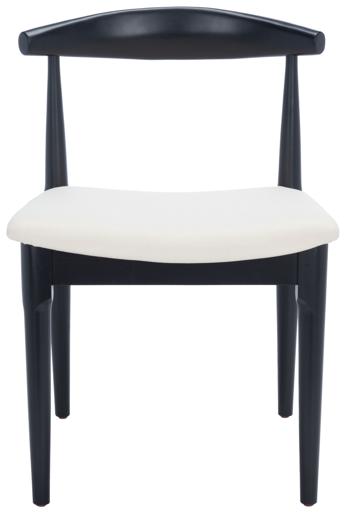Lionel Retro Dining Chair - Black / White - Safavieh - Image 0