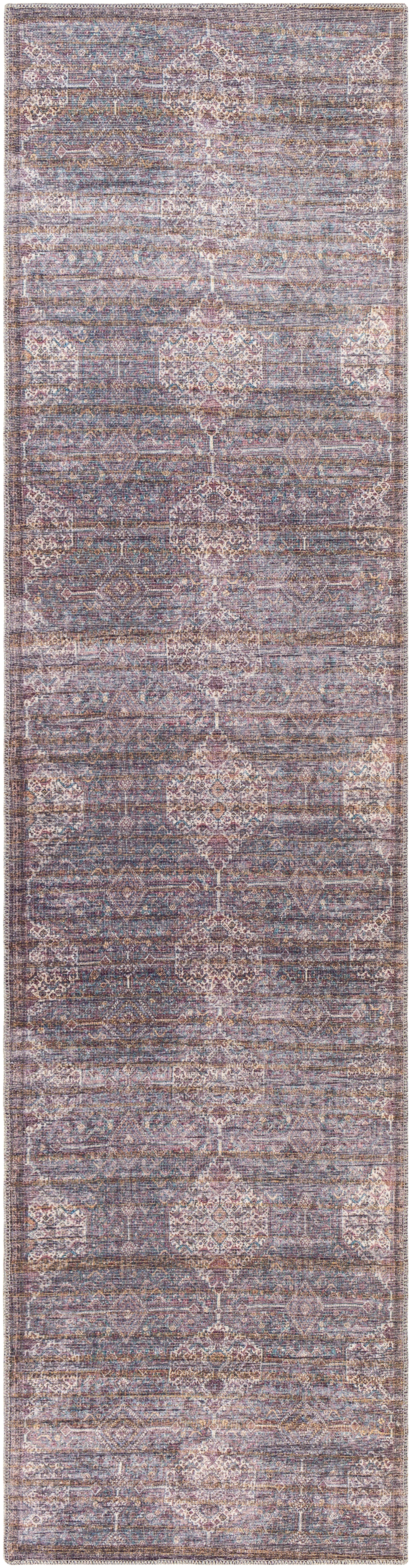 Cobb Brown Indoor 2'7" x 10' Machine Woven Rug - Image 0