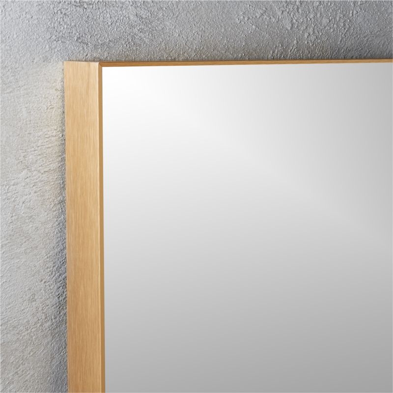 Infinity Modern Standing Brass Full-Length Floor Mirror 32"x76" - Image 5