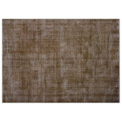 One-of-a-Kind Stratmoor Hand-Knotted 1960s Turkish Brown 6'10" x 9'6" Area Rug - Image 0