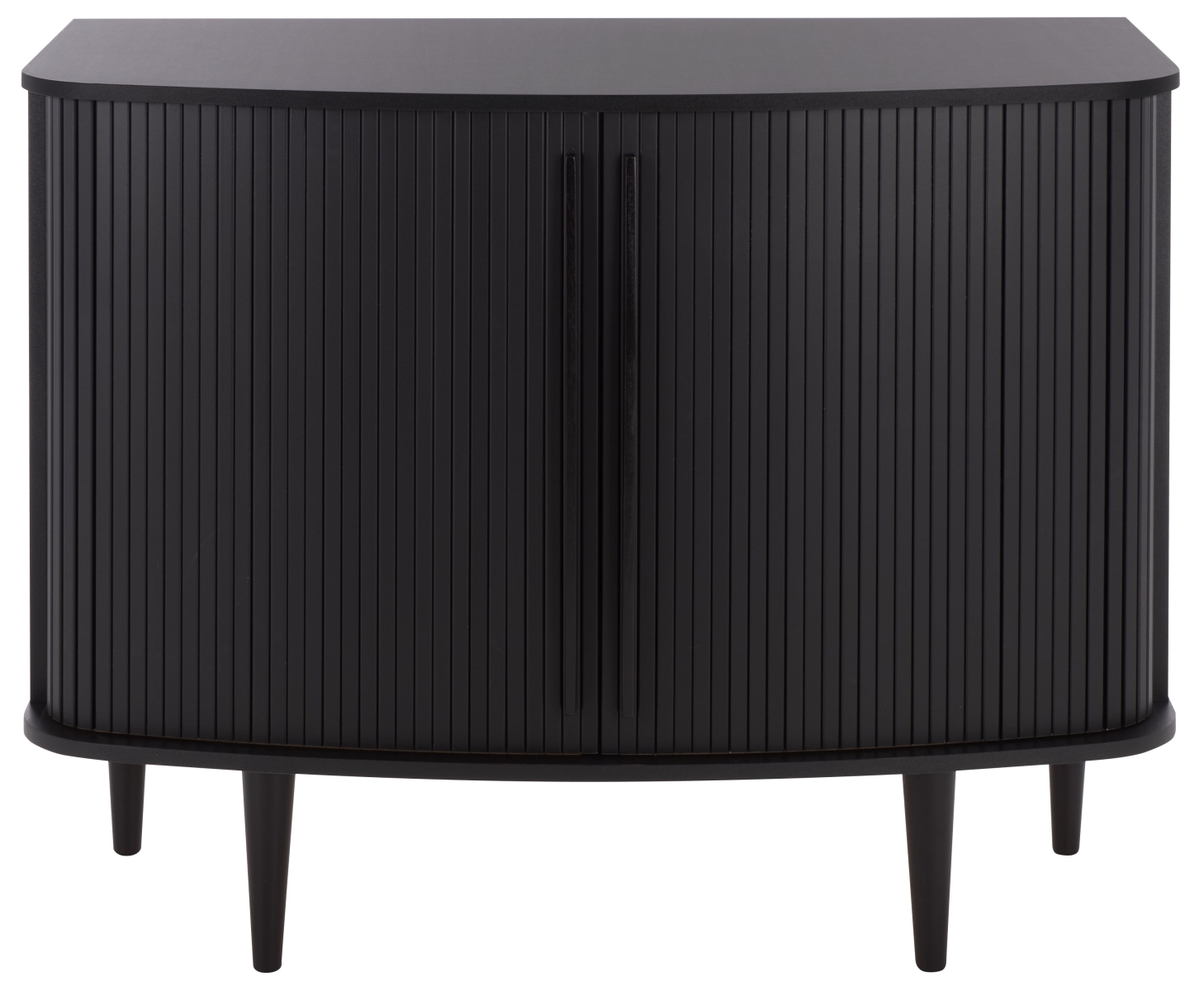 Sabby Tambour Door Compact Sideboard - Black - Image 0