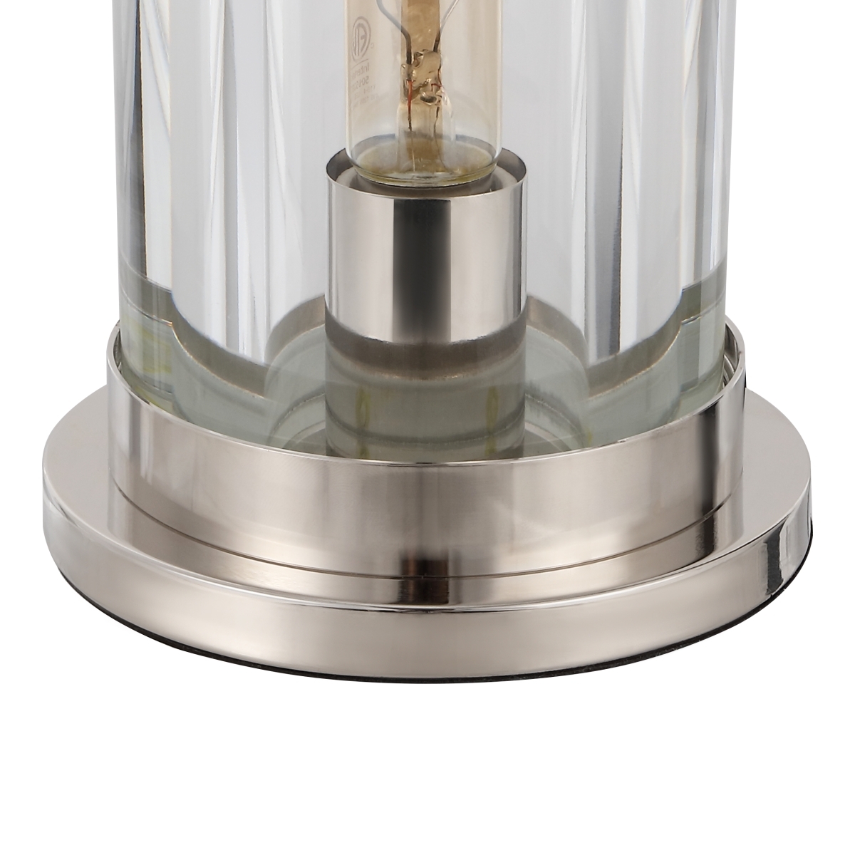 Safavieh Couture Dellanora Tube Table Lamp - Silver/Clear - Image 6