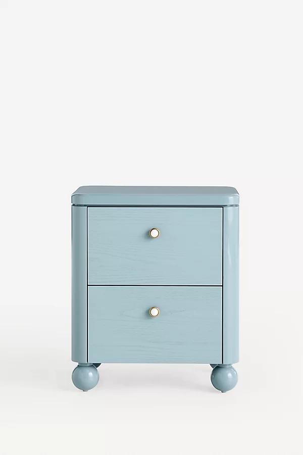 Tasha Lacquer Two-Drawer Nightstand - Image 0