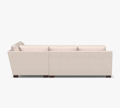 Turner Slope Arm Upholstered Right Sofa Return Bumper Sectional, Down Blend Wrapped Cushions, Performance Twill Cadet Navy - Image 4