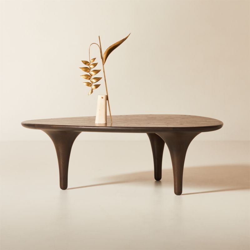Balizie Brass and Travertine Decorative Table Sculpture - Image 2