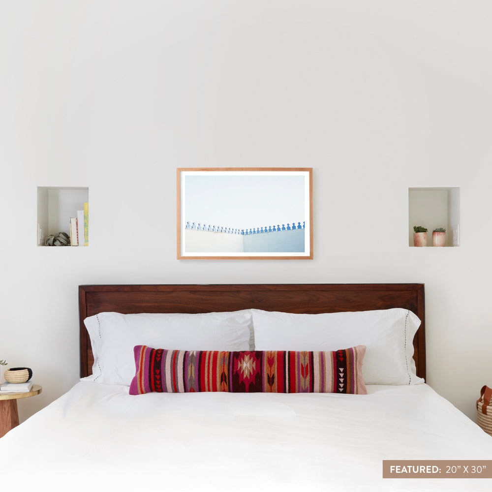 The Citizenry Blue City .02 Wall Art Natural Frame | 30" x 45" - Image 6