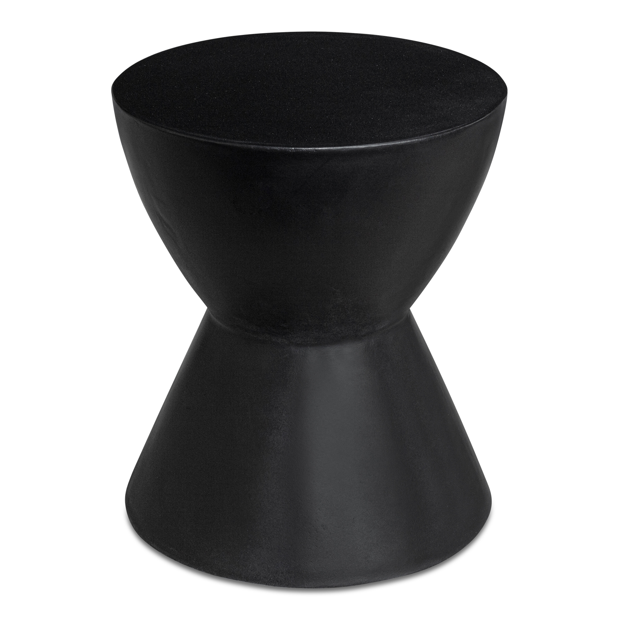 Hourglass Outdoor Stool Black - Image 1