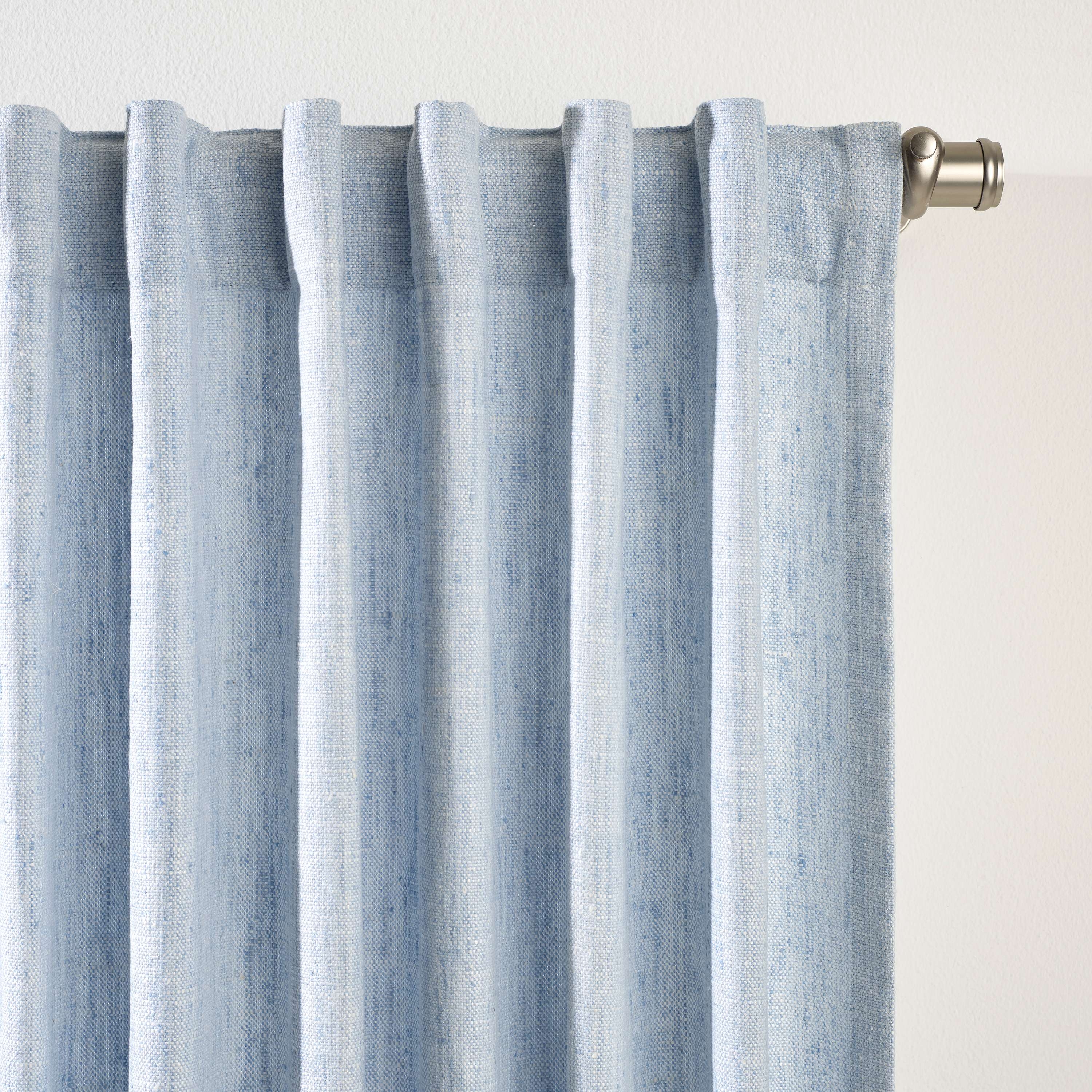 Greylock Soft French Blue Indoor/Outdoor Curtain Panel - Image 0