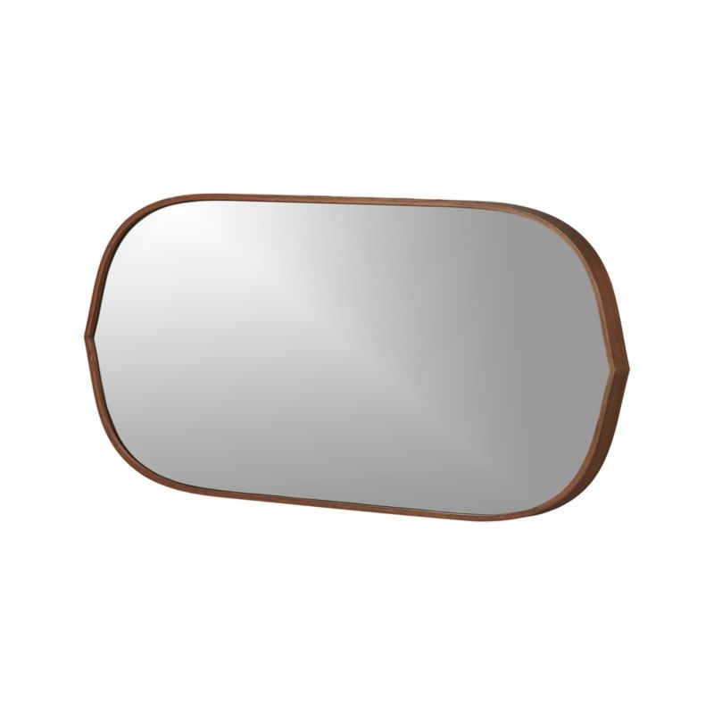 Penarth Walnut Oval Wall Mirror - Image 9