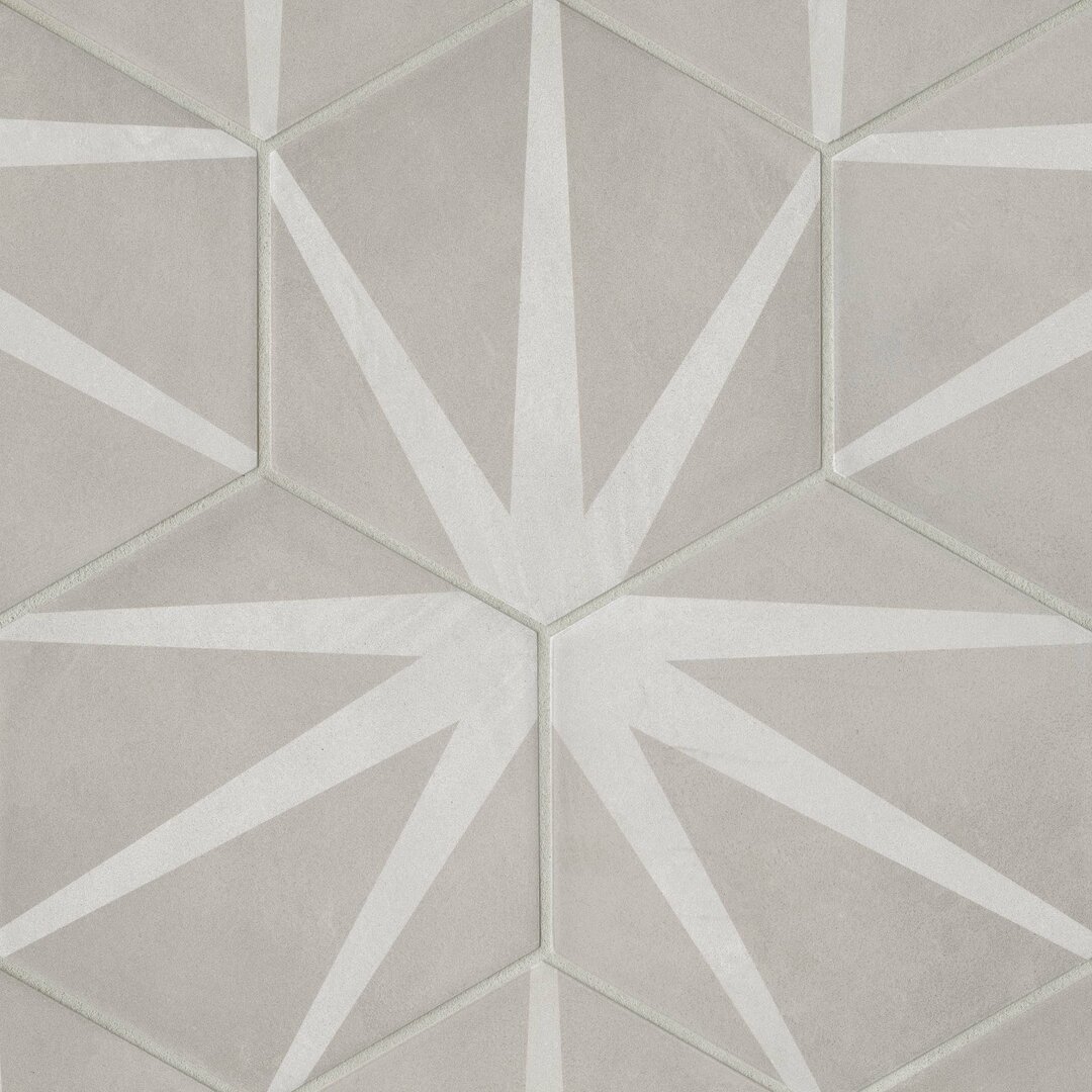 "Bedrosians Allora 9"" x 10"" Porcelain Patterned Wall & Floor Tile" - Image 0