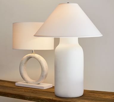 Pratt Column Table Lamp, White - Image 2