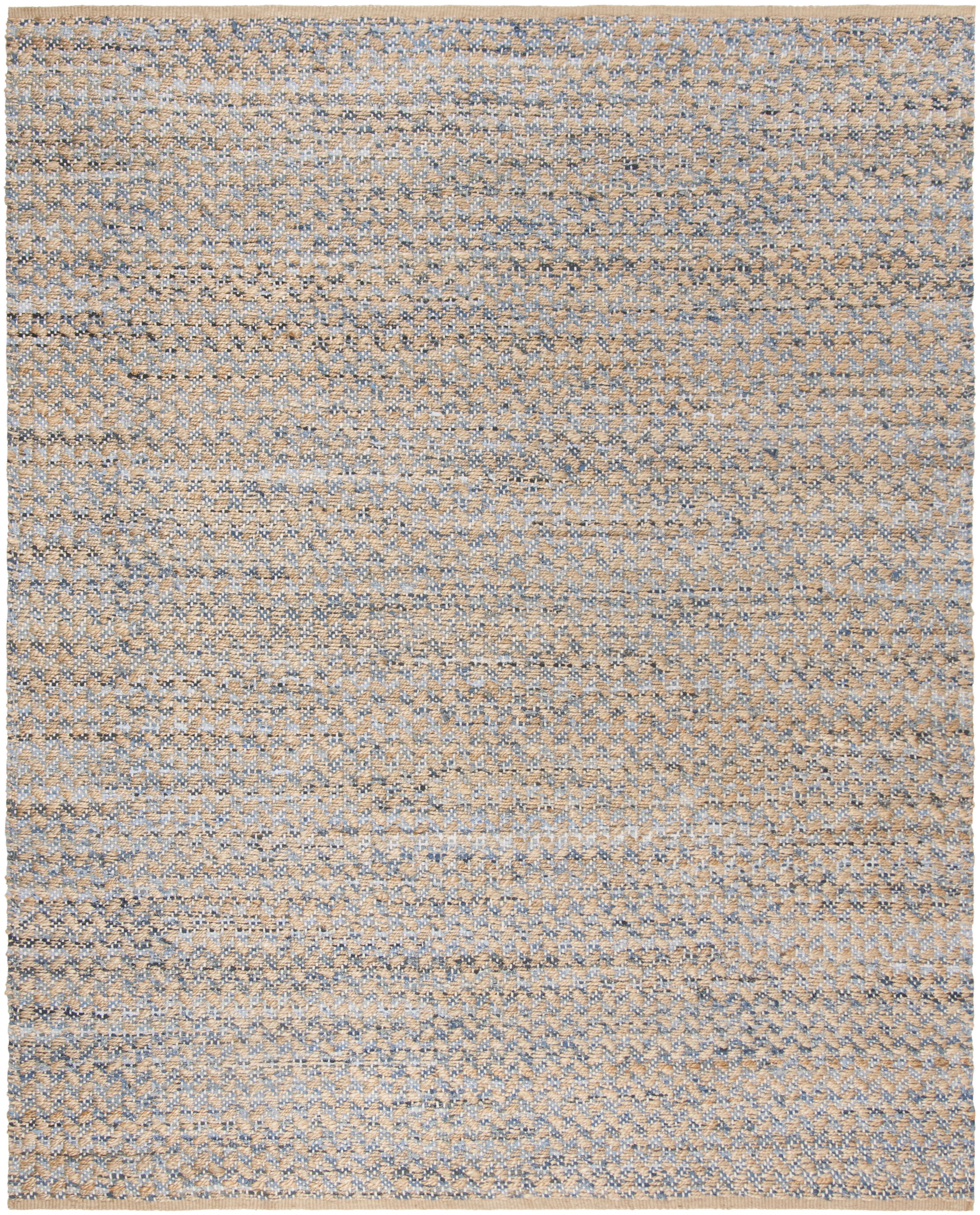 Arlo Home Hand Woven Area Rug, CAP305M, Blue/Natural,  8' X 10' - Image 0