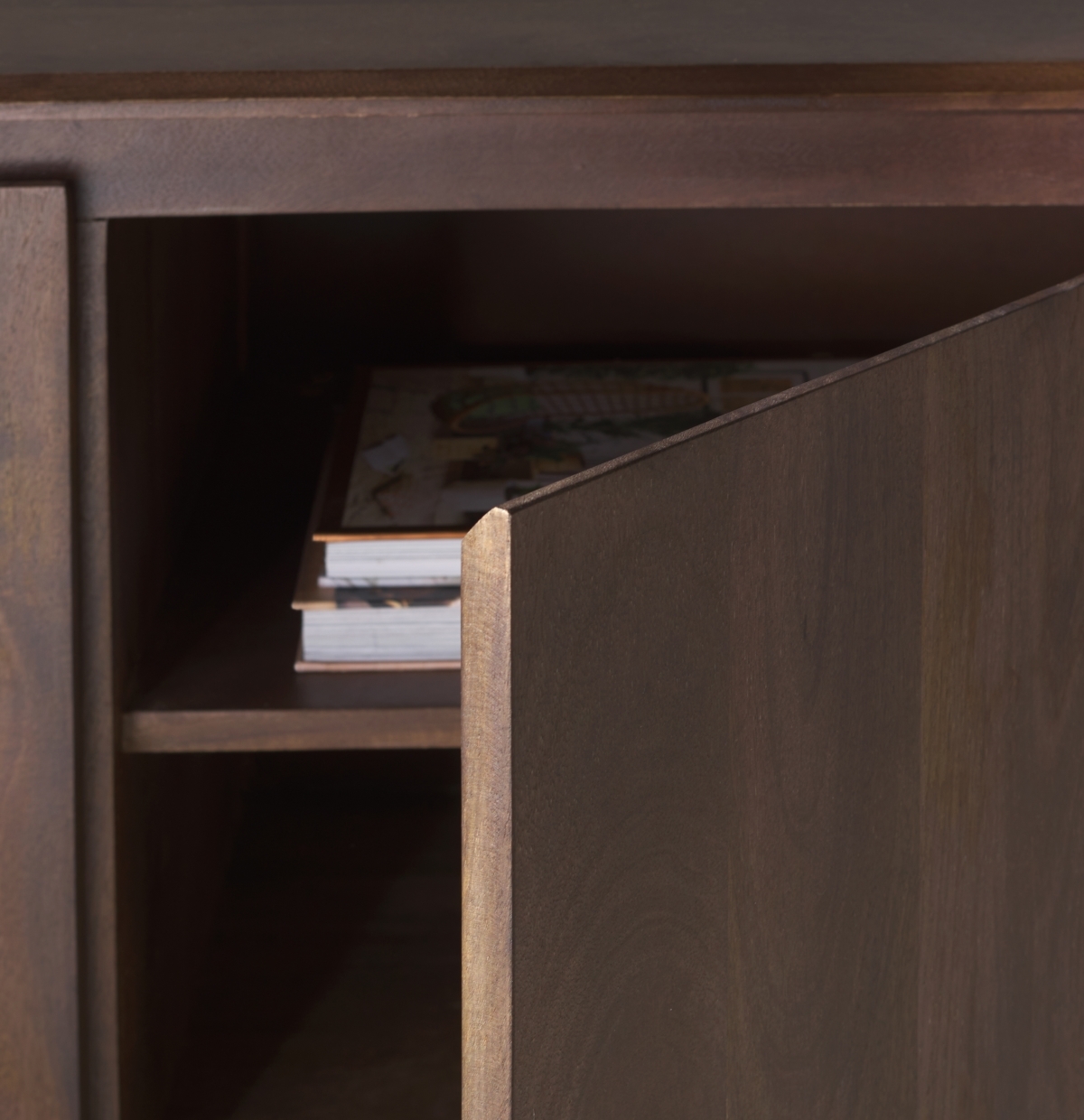 Rinaldi 4 Door Wood Sideboard - Dark Walnut - Image 2