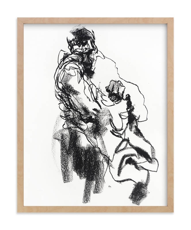 Drawing 469 - Draped Figure Limited Edition Fine Art Print 1 - Image 0