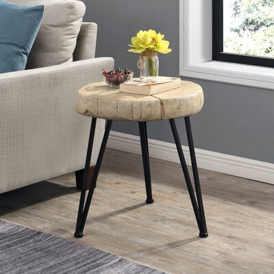 Union Rustic & Co. Bleached Mendes Indoor Outdoor End Table - Image 0