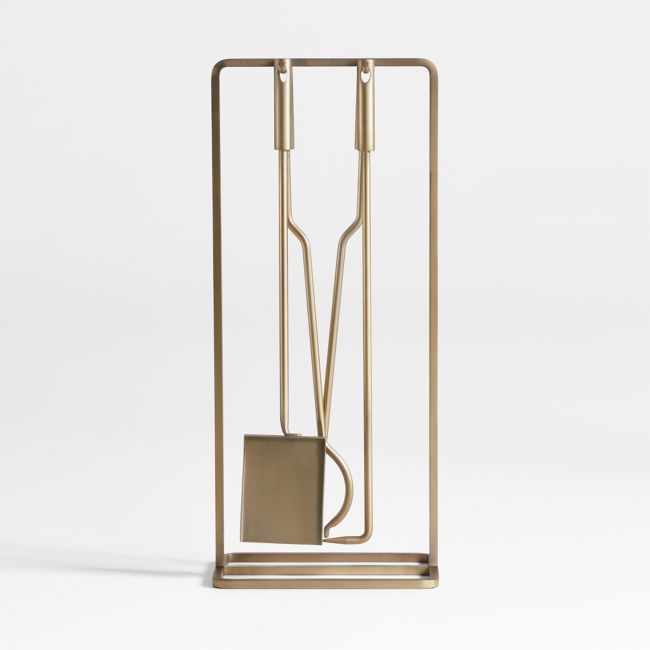 Telum Brass Fireplace Tools - Image 0