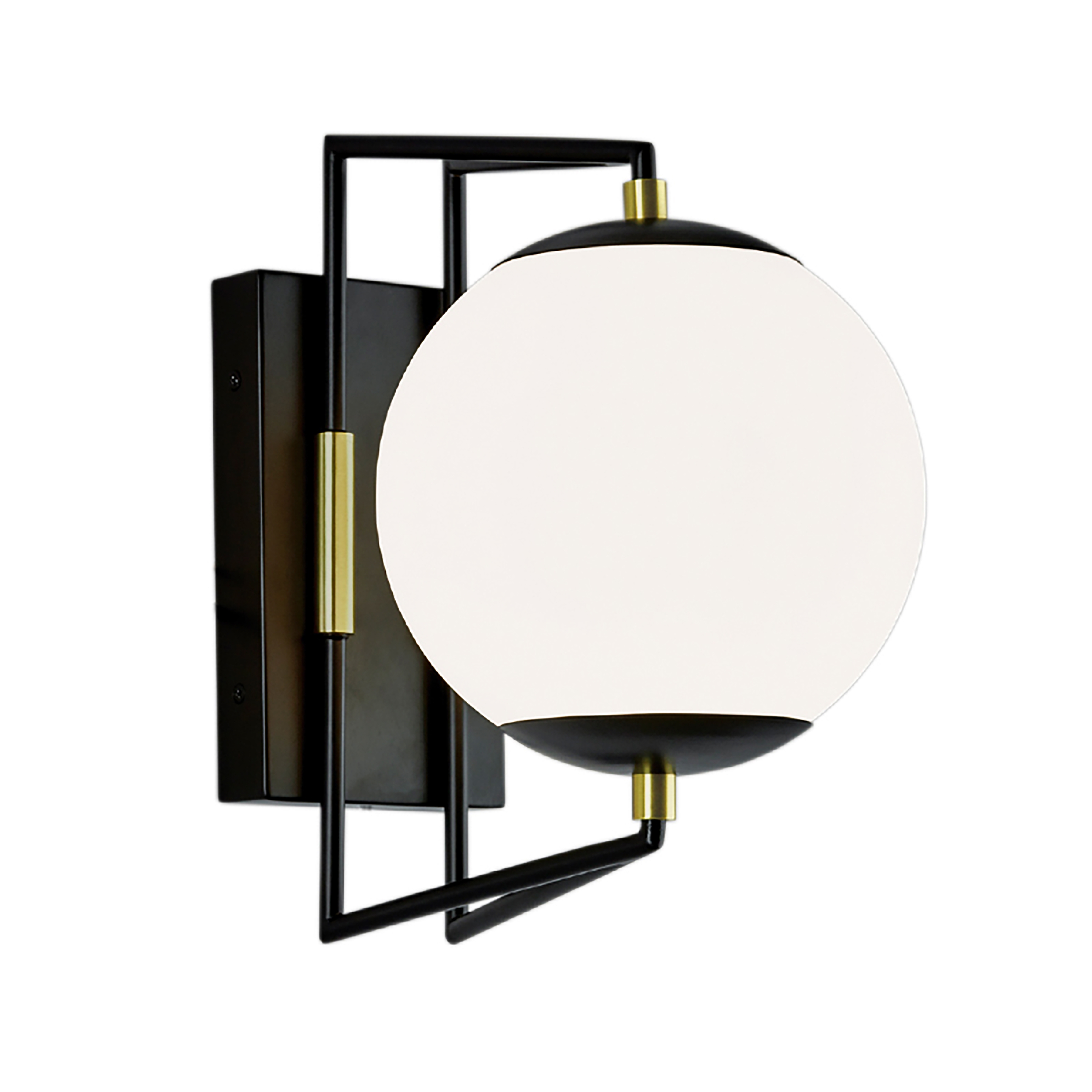 Cosmos Outdoor Wall Light - Matte Black Satin Brass - Image 0