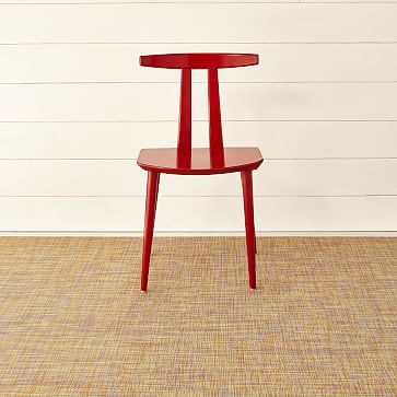 Chilewich Mini Basketweave Woven Floor Mat, 6'x8.8', Gravel - Image 1