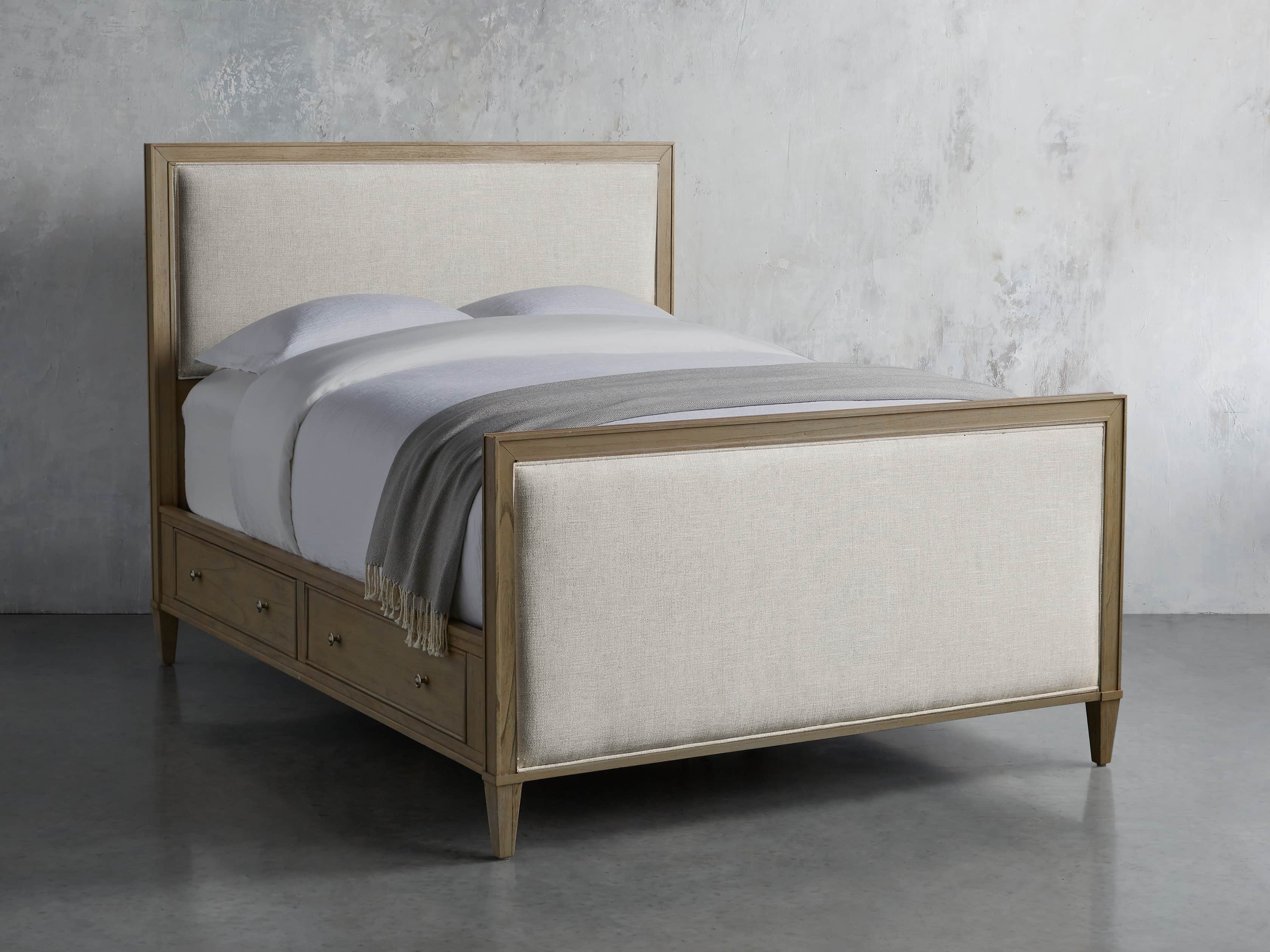 Pearson Storage Bed in Basa Natural Wood Queen   - Image 0
