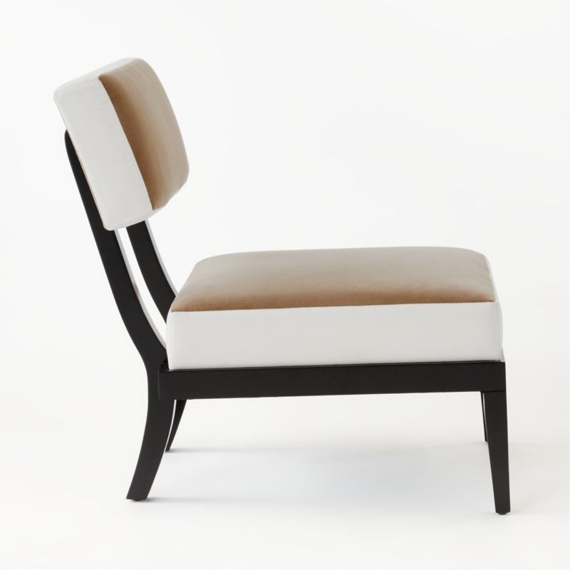 Otello Ebony and White Chair - TAN - Image 4