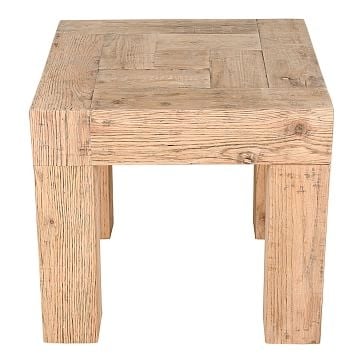 Solid Reclaimed Wood Square Side Table,Wood, - Image 2