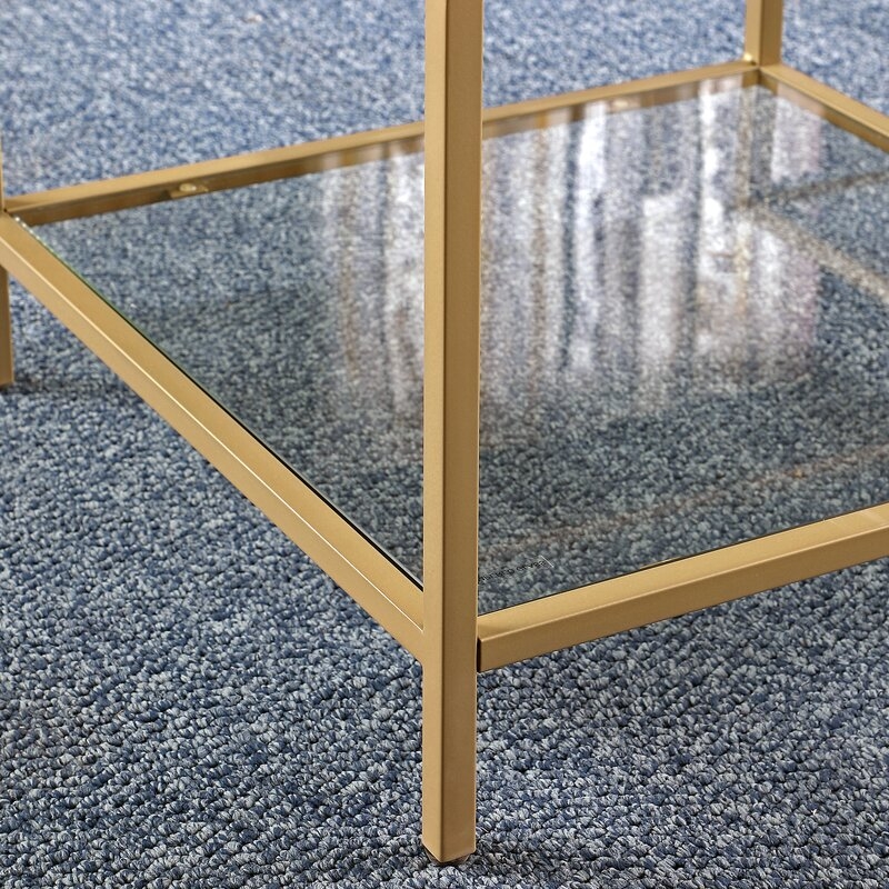 Firstime & Co. Gold Alexander Modern Coffee Table - Image 1