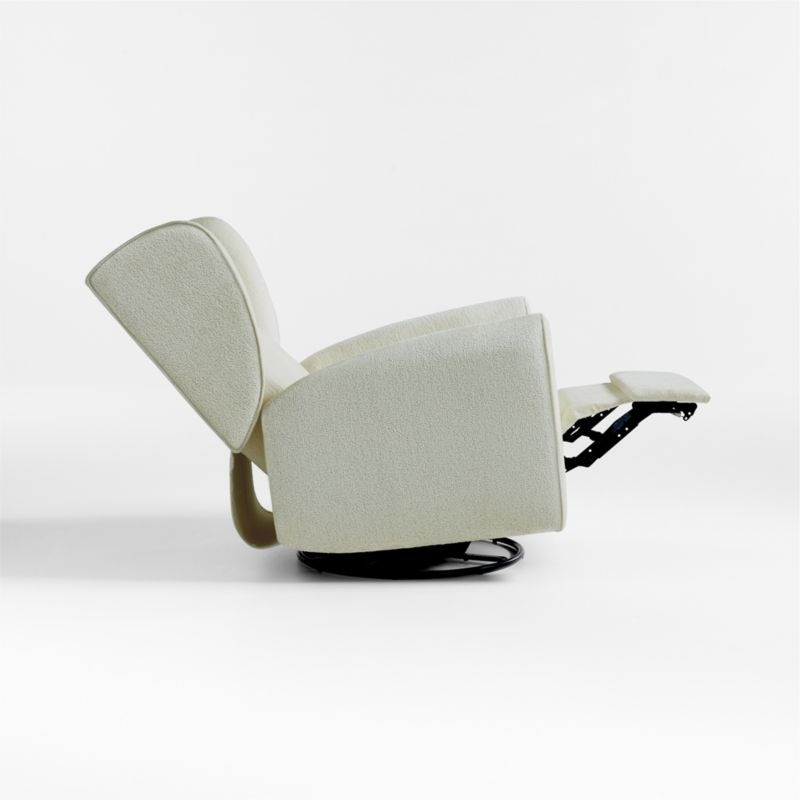 Seesaw Sage Green Electronic Swivel Glider Power Recliner Nursery Chair - Image 5