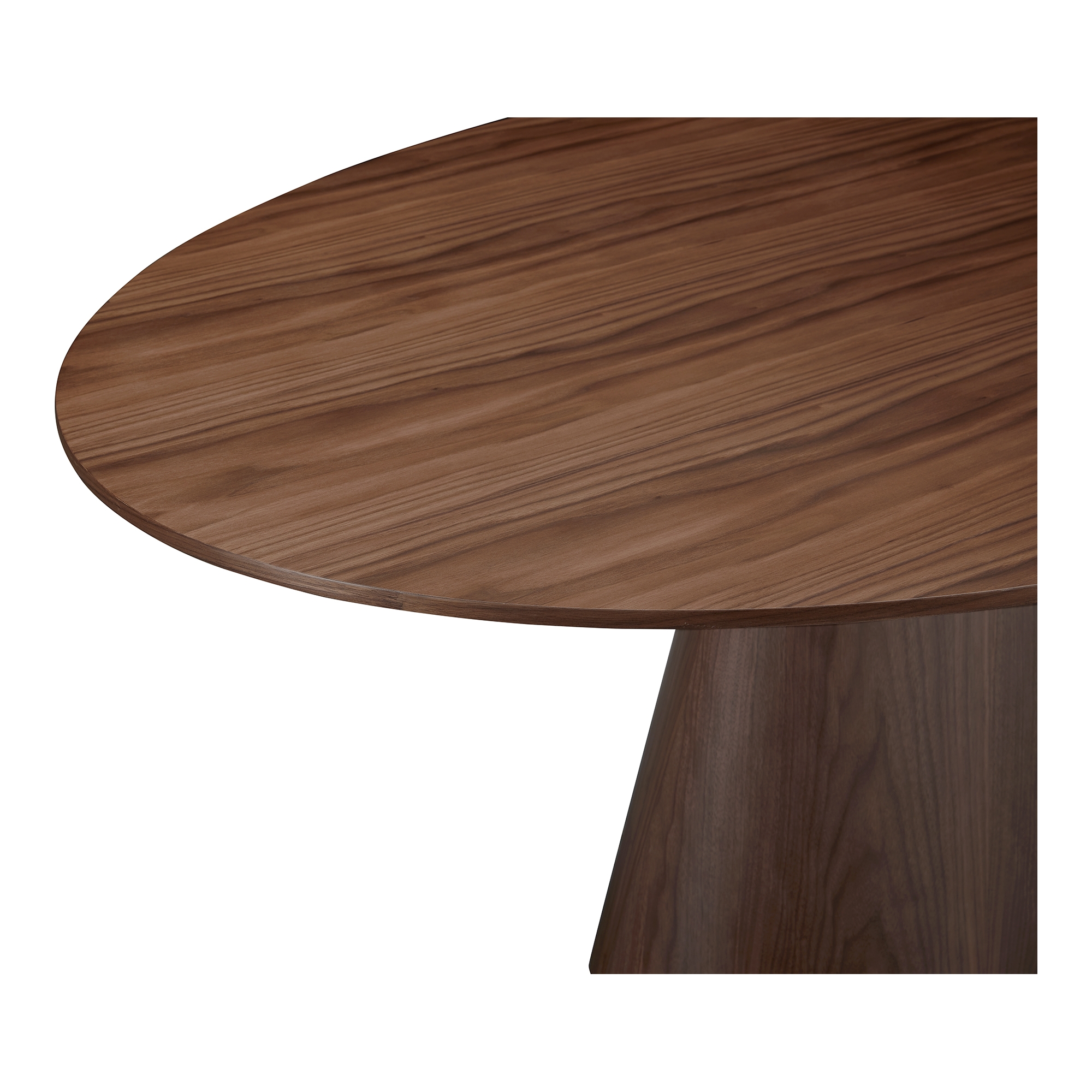 Otago Oval Dining Table Walnut Brown - Image 3
