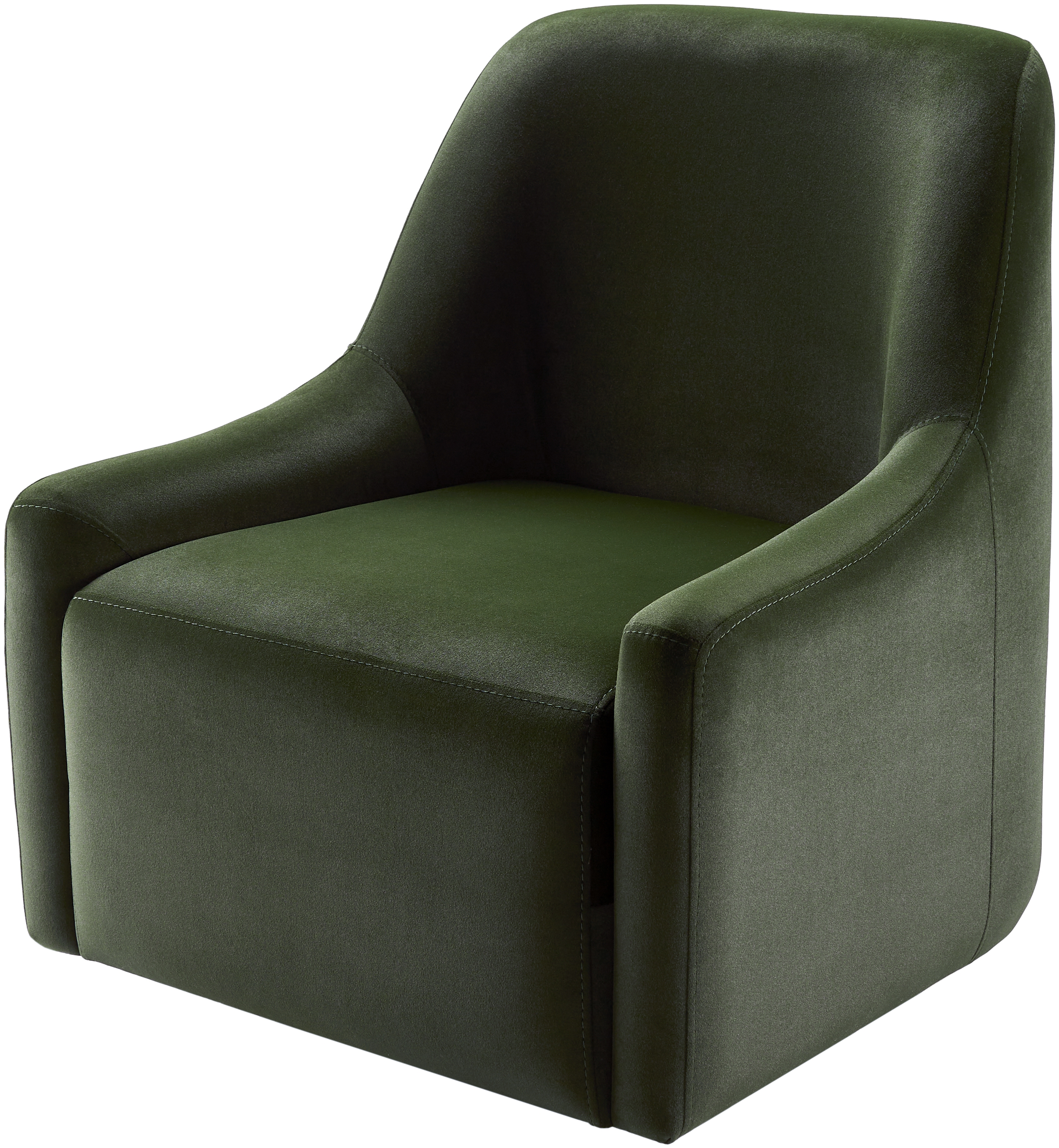 Tasa Faux Suede 33"H x 30"W x 28"D Swivel Chair - Image 0