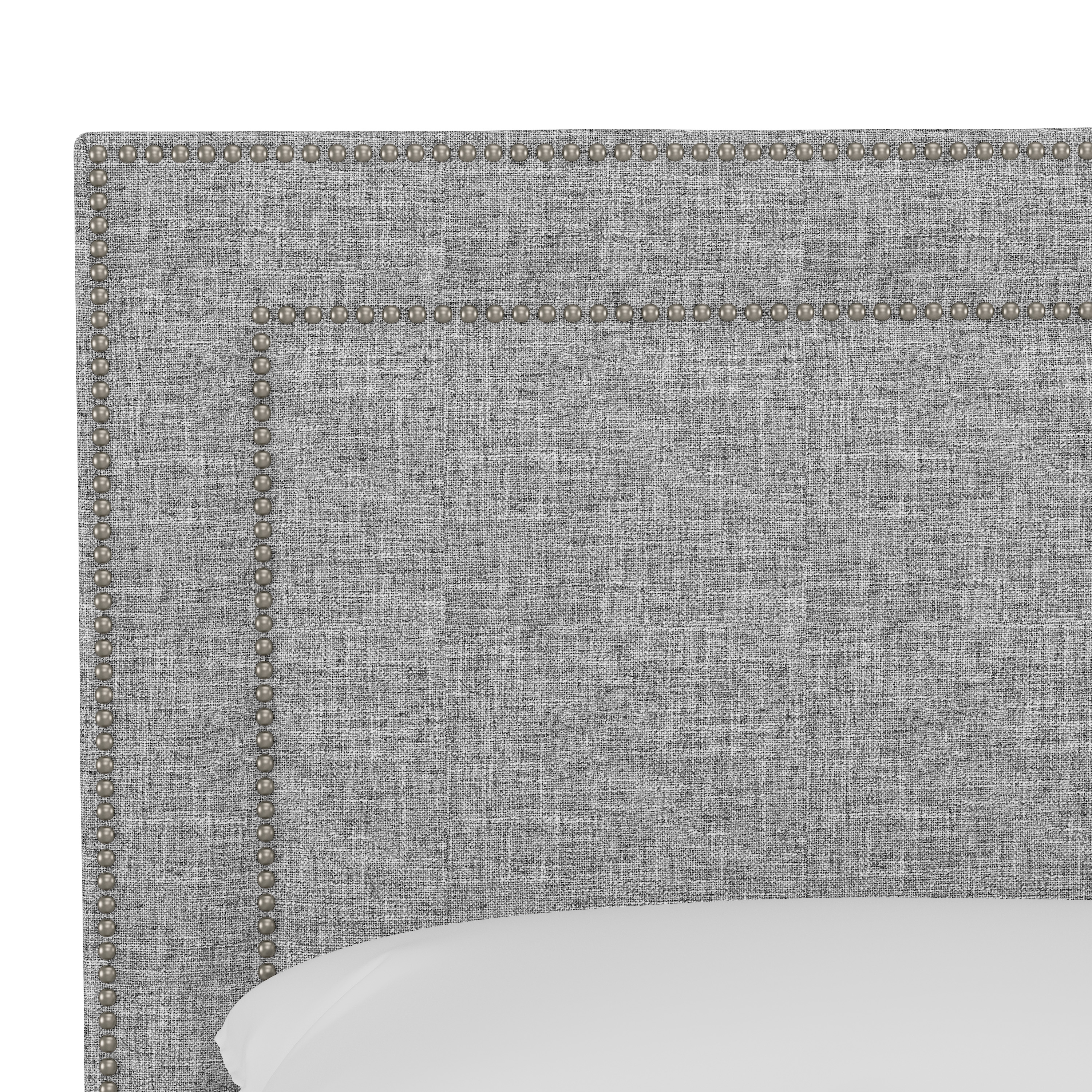 Williams Headboard, Queen, Pumice, Pewter Nailheads - Image 3