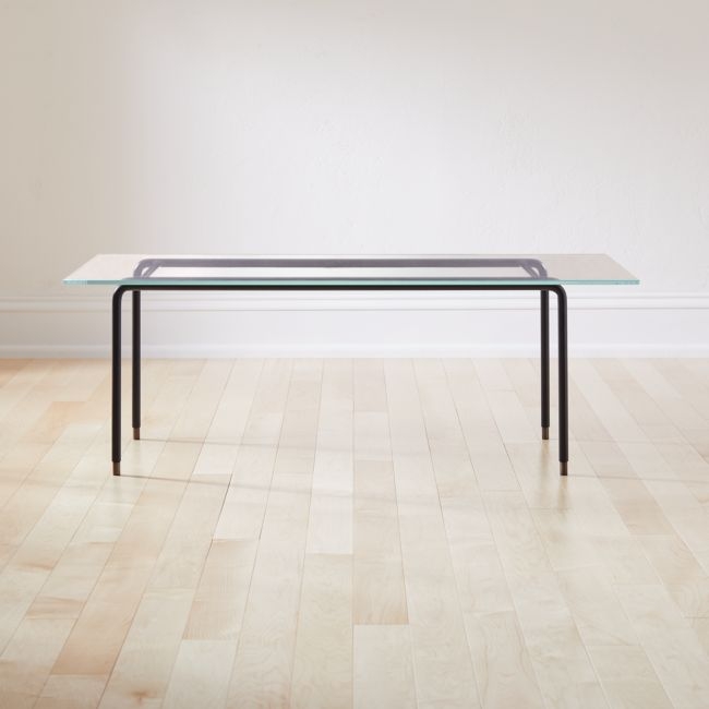 Cane Glass Coffee Table - Image 1