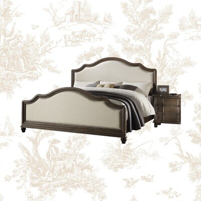 Burgan Upholstered Low Profile Standard Bed - Image 0