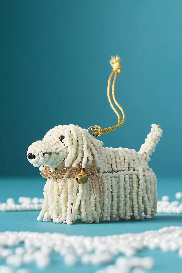 Beaded Dog Ornament - Image 0