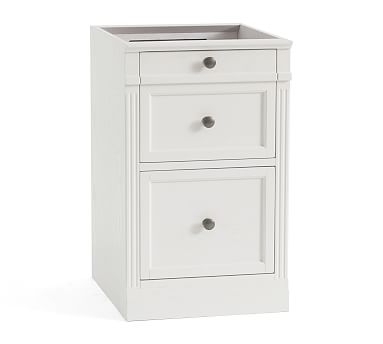 Livingston Single 2-Drawer File Cabinet, Montauk White - Image 0