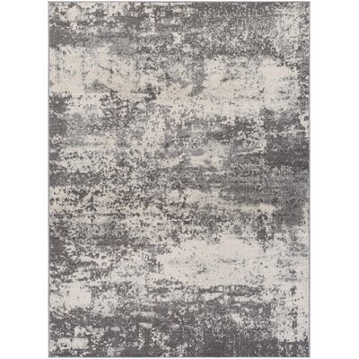 Bade Abstract Gray/Ivory Area Rug - Image 0