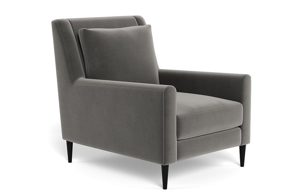 Lennox Velvet Color Block Petite Chair - Image 1