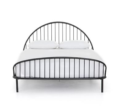 Laurina Iron Bed, Queen, Vintage Black - Image 2
