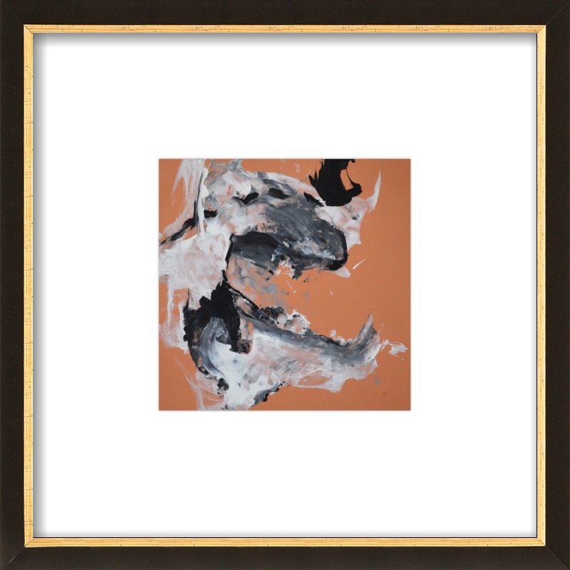 Color Study 22 by Alison Causer for Artfully Walls - 8"x8" - Ornate - Black with Gold Wood, frame width 0.8", depth 0.875" - Image 0