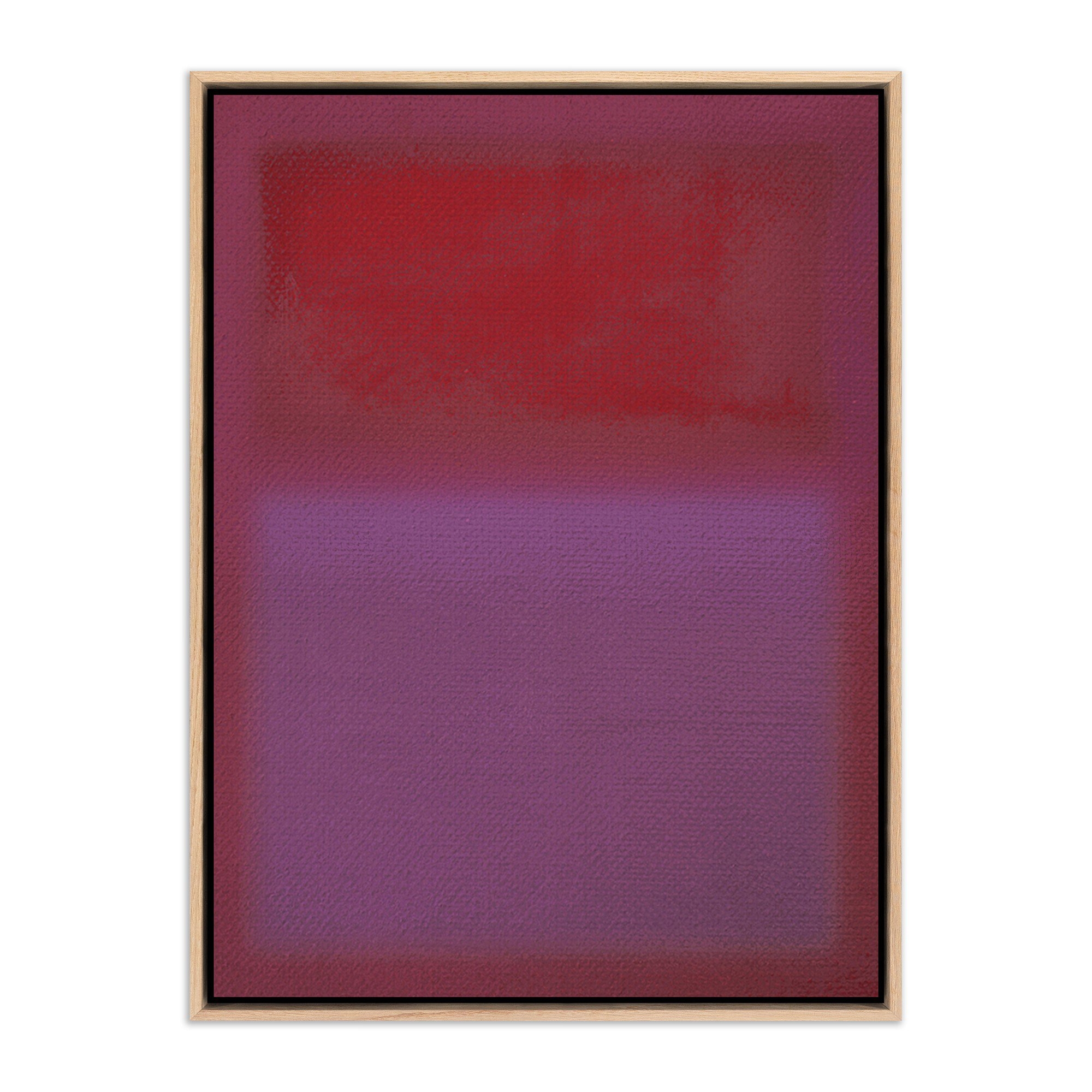 Composition Violet by Charles Stuart - Vertical Grain White Oak Floater - Image 0