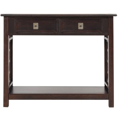 Console Table With 2 Drawers And Bottom Shelf, Entryway Accent Sofa Table (Espresso) - Image 0