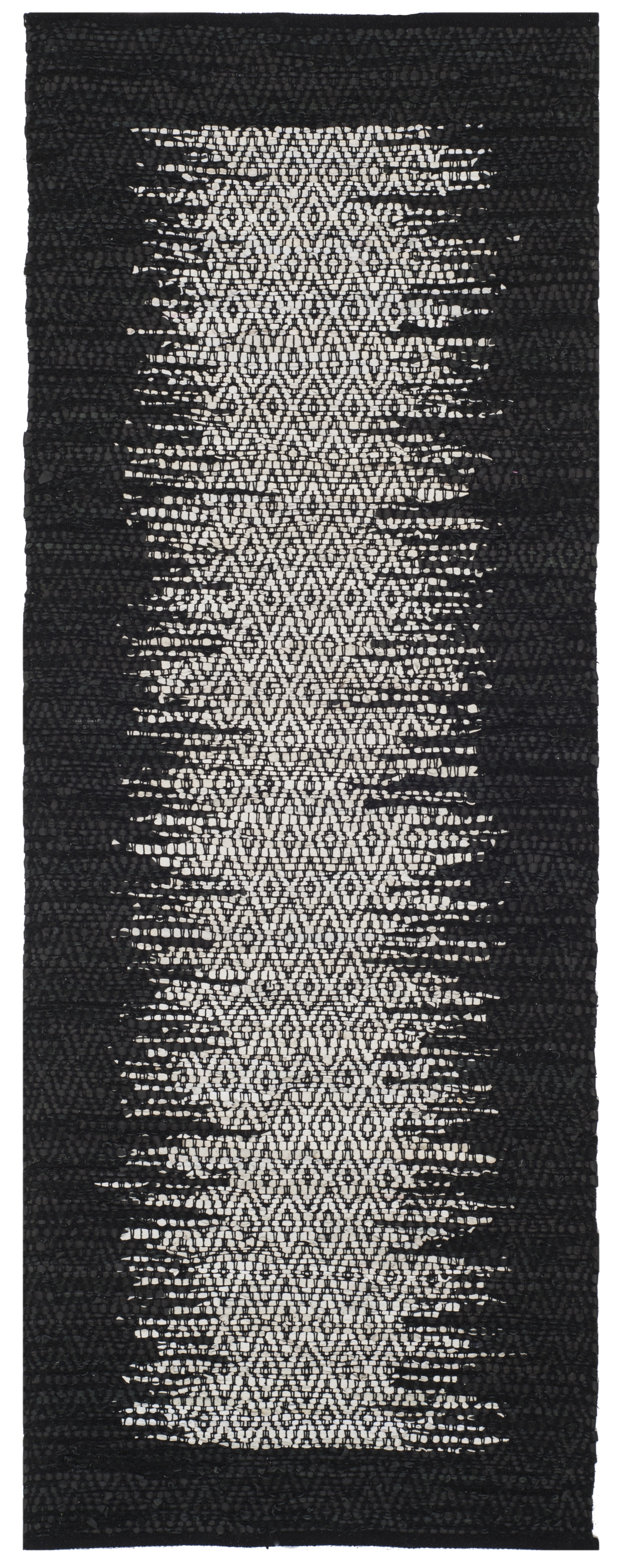 Arlo Home Hand Woven Area Rug, VTL387C, Light Grey/Black,  2' 3" X 6' - Image 0